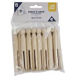 Pince à linge en bois vintage x16