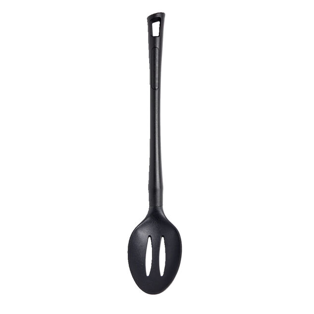 Cuill&egrave;re &agrave; fente en plastique noir L.33,5cm