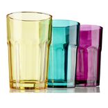 Verre 300ml Ø7,8xH11,8cm - 3 coloris