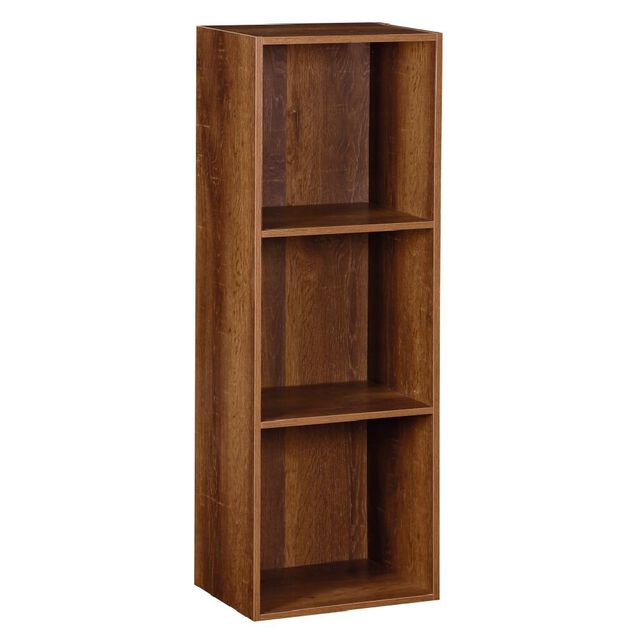 Structure Box Cube 3 cases 35,2x30x103,2cm bois marron