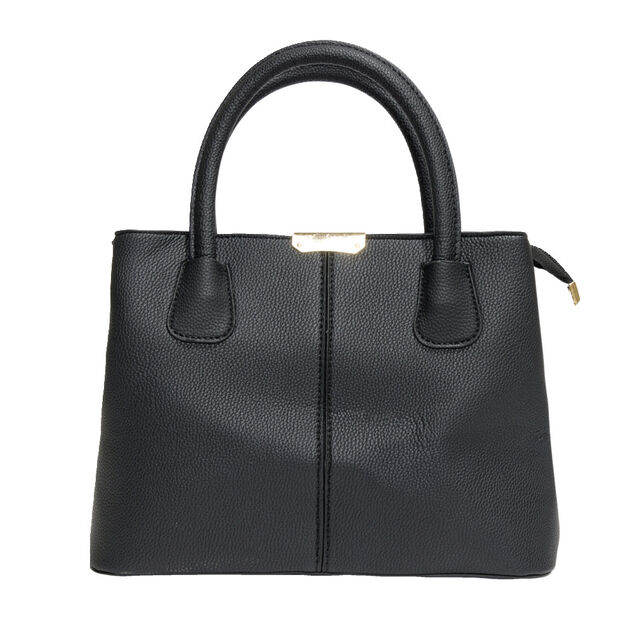 Sac &agrave; main simili petite anse et bandouli&egrave;re amovible 30x13xH22cm - 3 mod&egrave;les