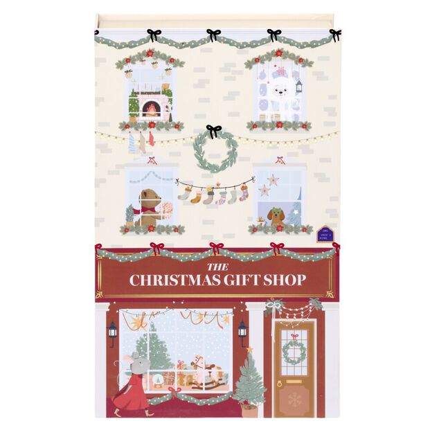 Bo&icirc;te livre de No&euml;l d&eacute;corative 17x27cm (2 mod&egrave;les)