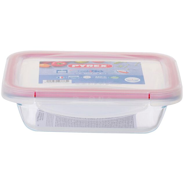 Bo&icirc;te de conservation Pyrex Cook Click 800ml 20x15xH5cm