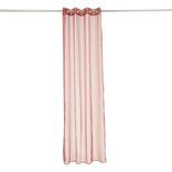 Voilage à oeillets uni rouge 140x240cm