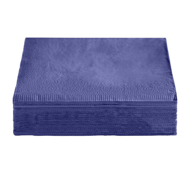 Serviette jetable en papier bleu x50