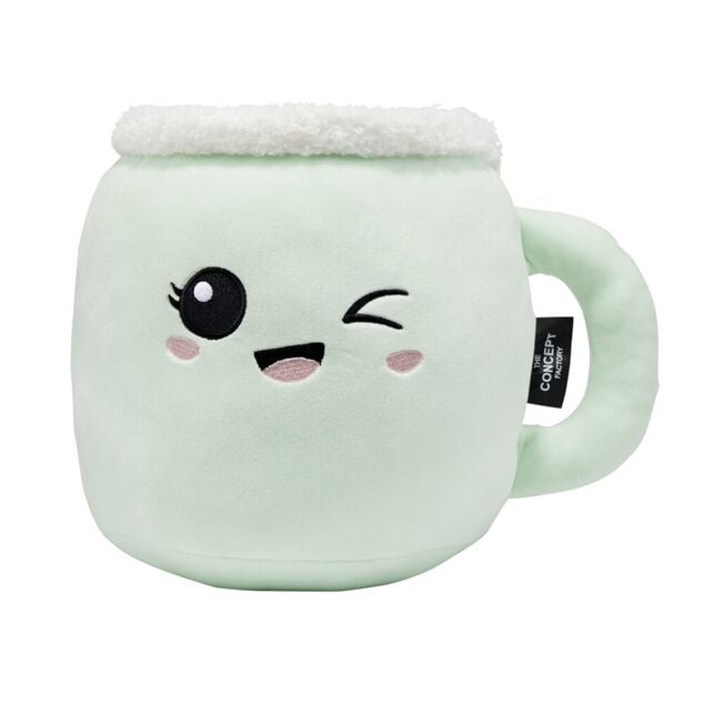 Peluche kawaii tasse blanche Ø27cm