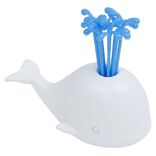 Pique ap&eacute;ritif avec support baleine blanche
