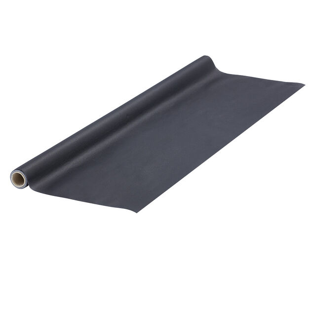 Nappe en papier voie s&egrave;che effet tissu noir 4 m