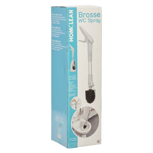 Brosse WC avec spray et recharge