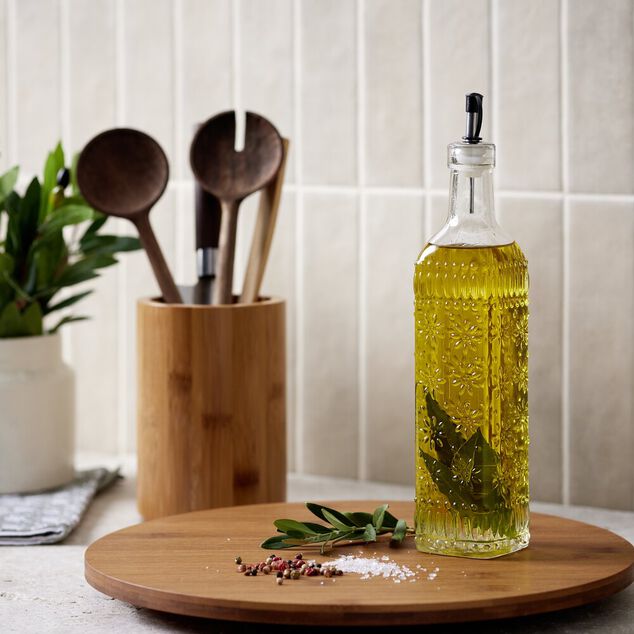 Plateau tournant rotatif en bambou &Oslash;35cm