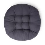 Coussin de sol &Oslash;45cm gris anthracite
