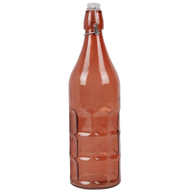 Bouteille en verre color&eacute;e 1 L