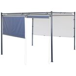 Store pour tonnelle rideau enroulable &agrave; manivelle 142xH210cm