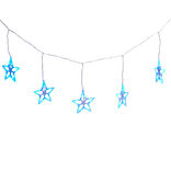 Guirlande électrique 10 étoiles multicolores fixes L. 2,7 m