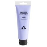 Tube de peinture acrylique violet pastel 120ml