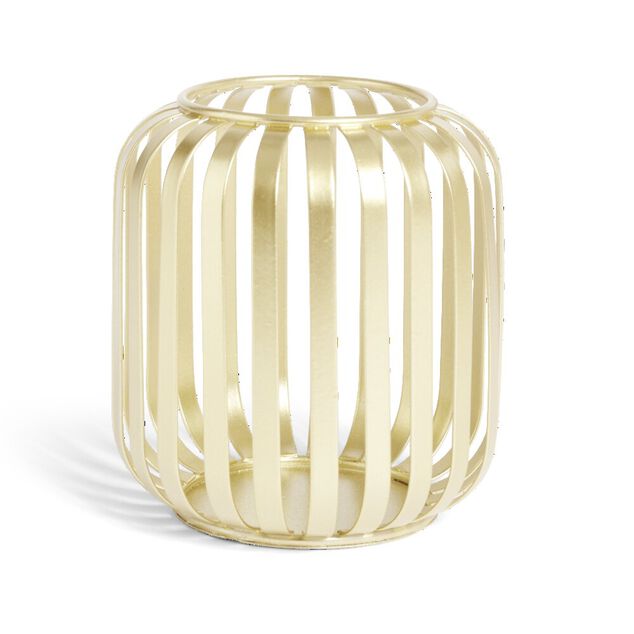 Lanterne ajourée métal doré Ø10xH12cm