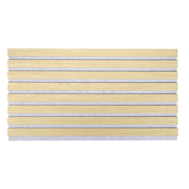 Panneau mural d&eacute;coratif x5 acoustique adh&eacute;sif beige 32x60cm