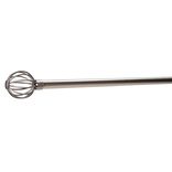 Kit tringle extensible embout globe bross&eacute; L120/210cm