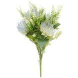 Piquet fleur artificielle Spider &Oslash;25xH34cm blanc