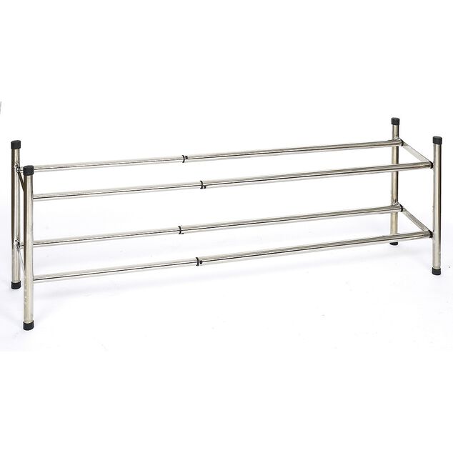 Range-chaussures extensible m&eacute;tal chrom&eacute;