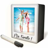 Cadre photo lumineux avec feutre 9x10cm pour photo 7.5x7.5cm