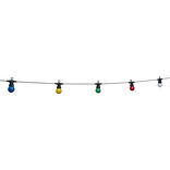 Guirlande guinguette 50 LED 10 boules multicolores 6m