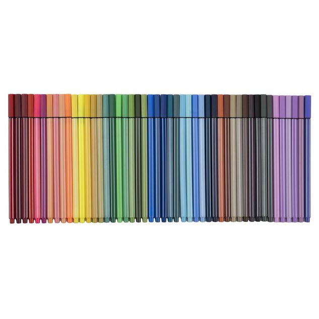 Feutres fins x48 palette multicolore
