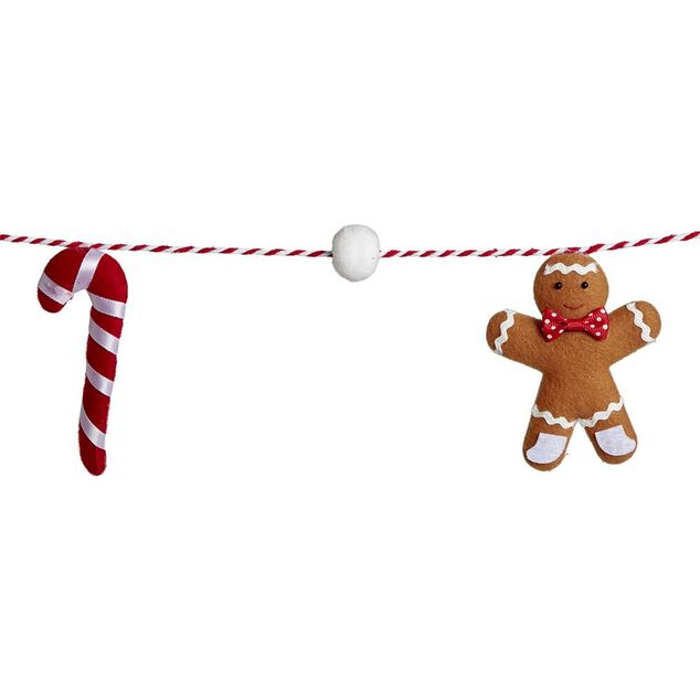 Guirlande pain d'&eacute;pice et sucre d'orge 1,8m