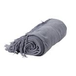 Plaid &eacute;charpe 130x150cm gris