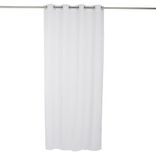 Voilage polyester 140x240cm broderie florale blanc