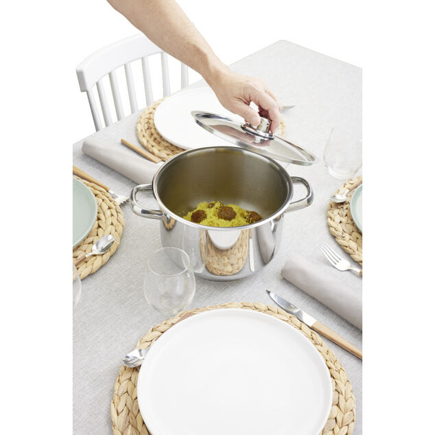 Couscoussier inox 6L tous feux &Oslash;20cm