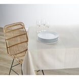 Nappe tissé coton beige 150x150cm