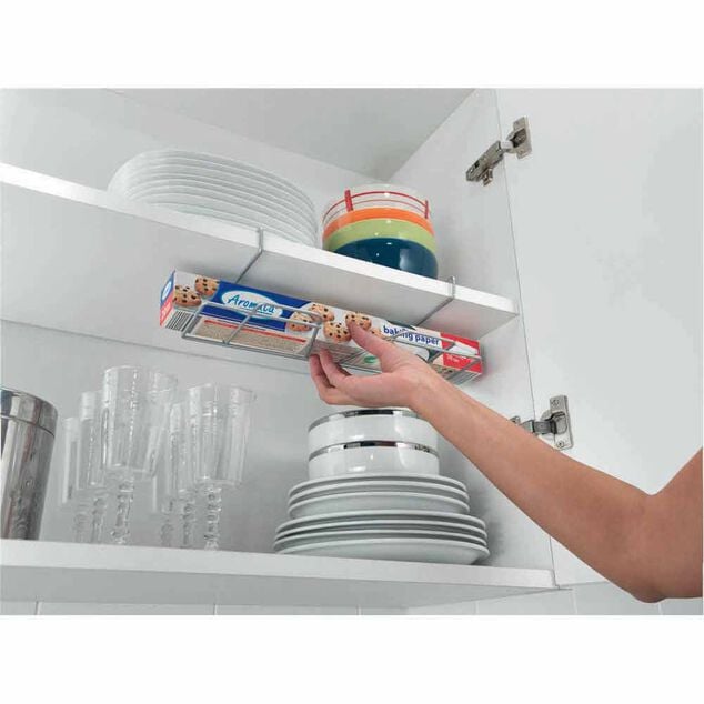 Porte rouleau Metaltex &agrave; fixer sur &eacute;tag&egrave;re