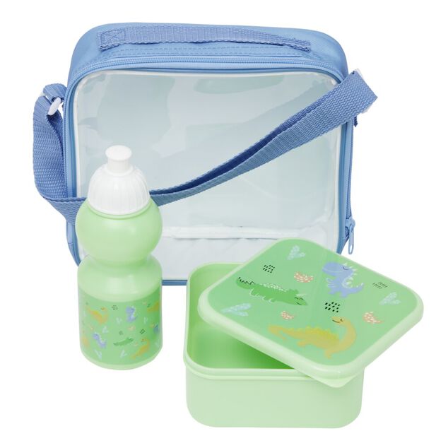 Set d&eacute;jeuner Enfant lunchbox avec bouteille et sac de transport