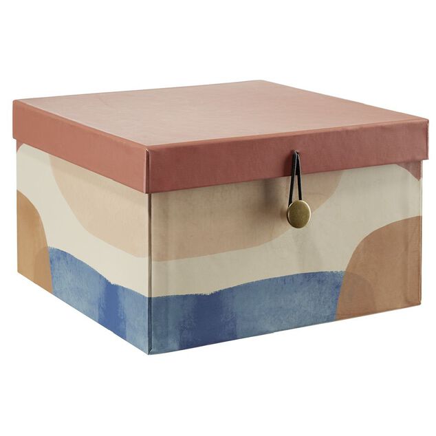 Bo&icirc;te de rangement carr&eacute;e d&eacute;co x3