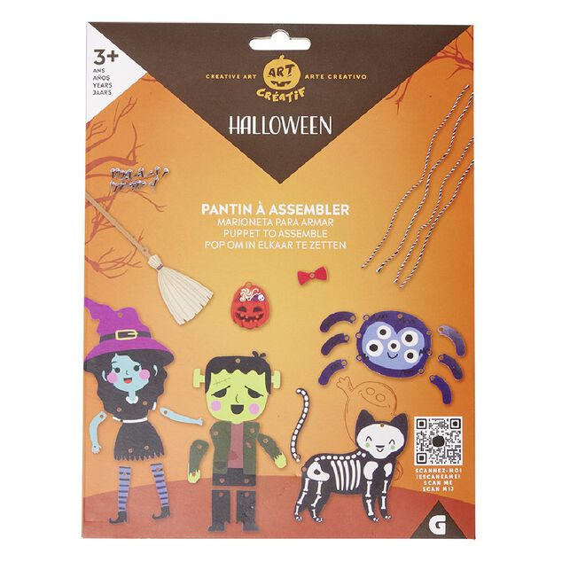 Set de pantins Halloween &agrave; assembler