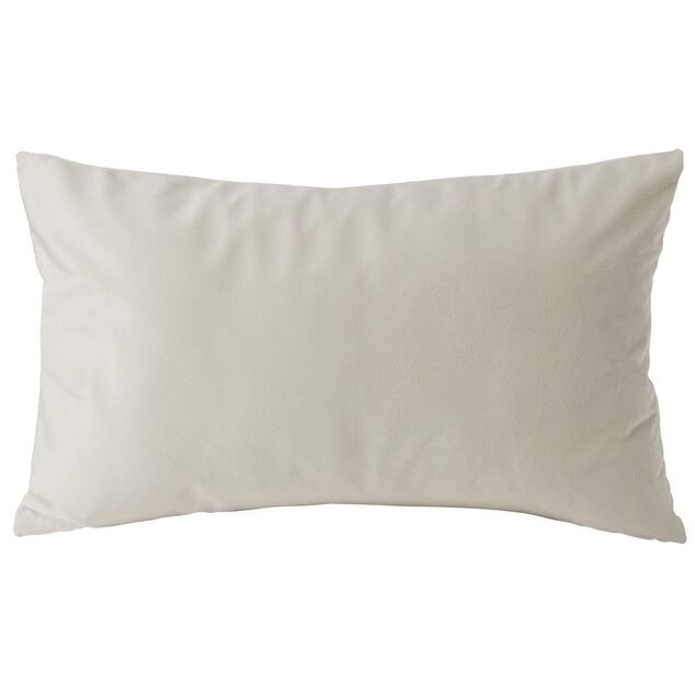 Housse de coussin velours 30x50cm blanc