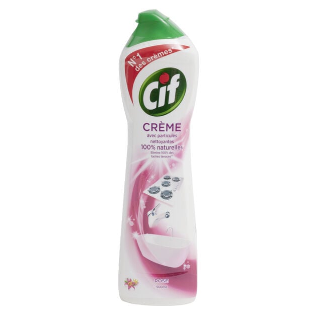 Cr&egrave;me nettoyante Cif pink flower 500ml