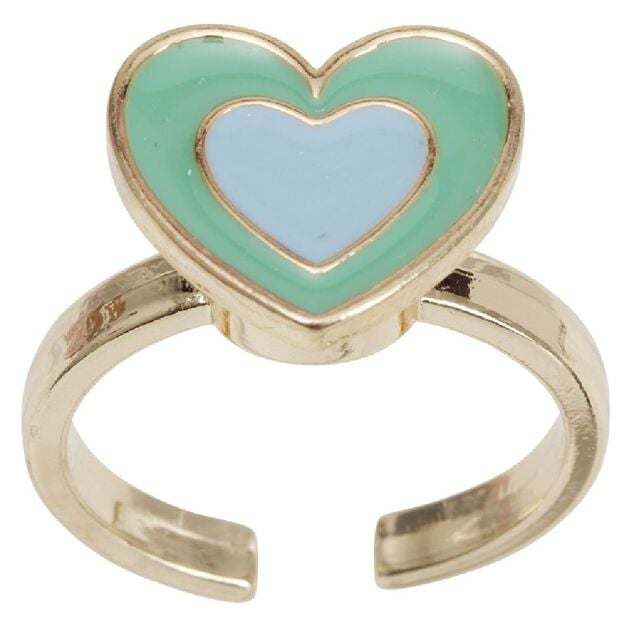 Bague spinner multicolore