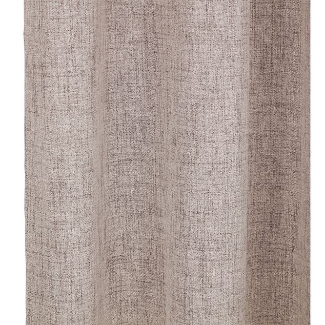 Rideau occultant effet chin&eacute; beige 140x240cm