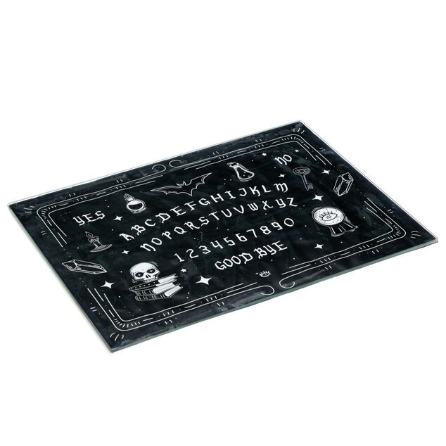 Planche de pr&eacute;sentation verre Ouija noir 30x40cm