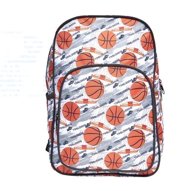 Sac à dos motif ballon de sport 22x15xH31cm - 2 modèles basket ou foot