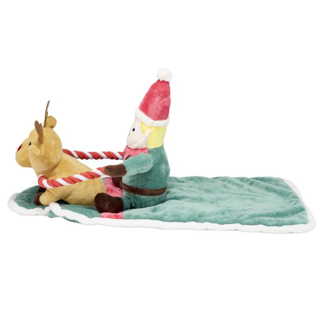 D&eacute;guisement pour chien lutin et son renne polyester L50X20X15 cm TM
