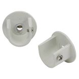 Support tringle &agrave; rideau blanc &Oslash;20mm x2