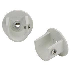 4 Supports De Tringle à Rideau Plafond - Blanc - Avec Vis - Zaplyte