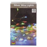 Guirlande électrique fil cuivre 20 microLED 1m d'éclairage multicolore