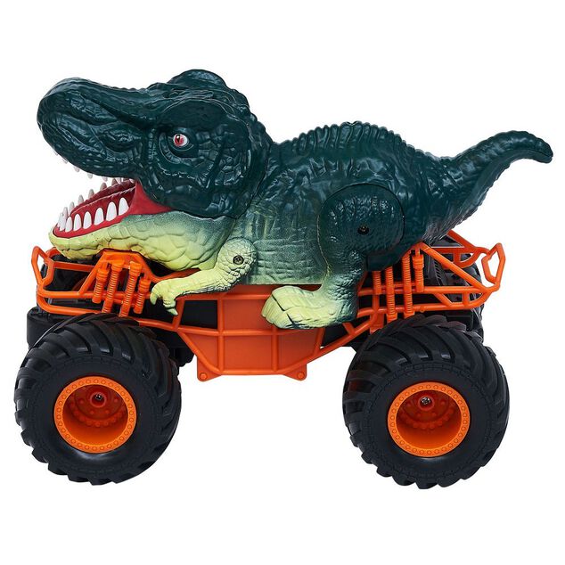 Voiture radiocommandée dinosaure