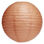 Suspension boule chinoise papier orange -  Ø30xH28cm