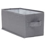 Pani&egrave;re de rangement Box Cube gris 29x15xH15cm