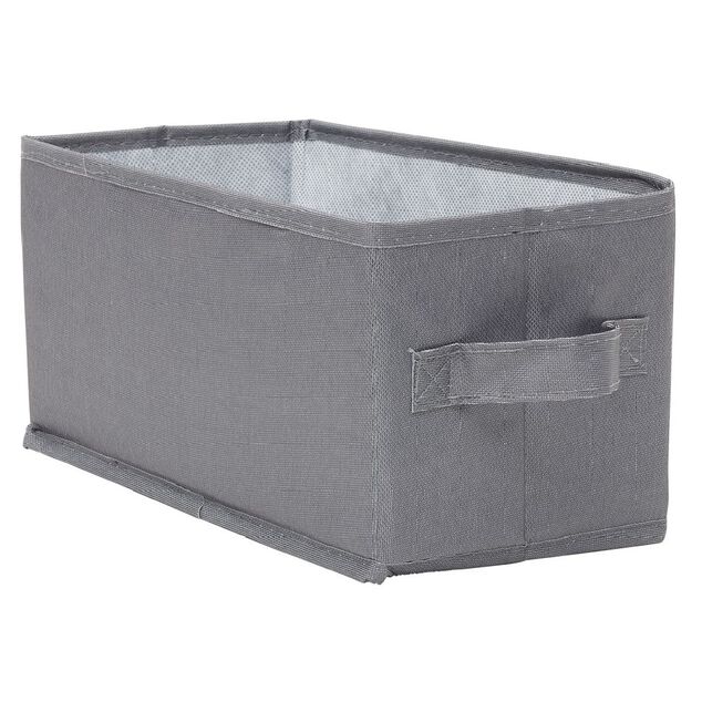 Pani&egrave;re de rangement Box Cube gris 29x15xH15cm